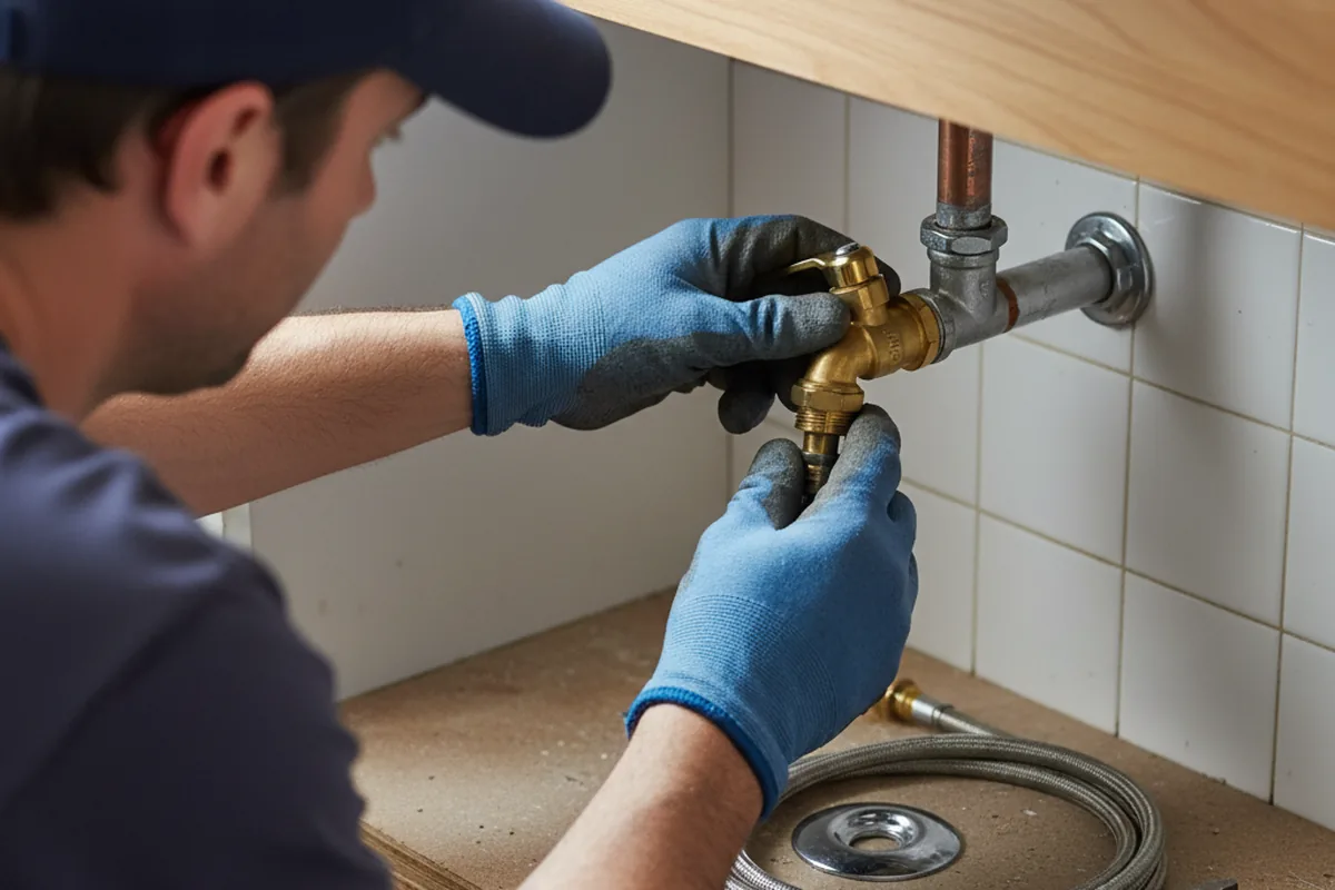 Shutoff valve and fitting work during Repiping in Auburn